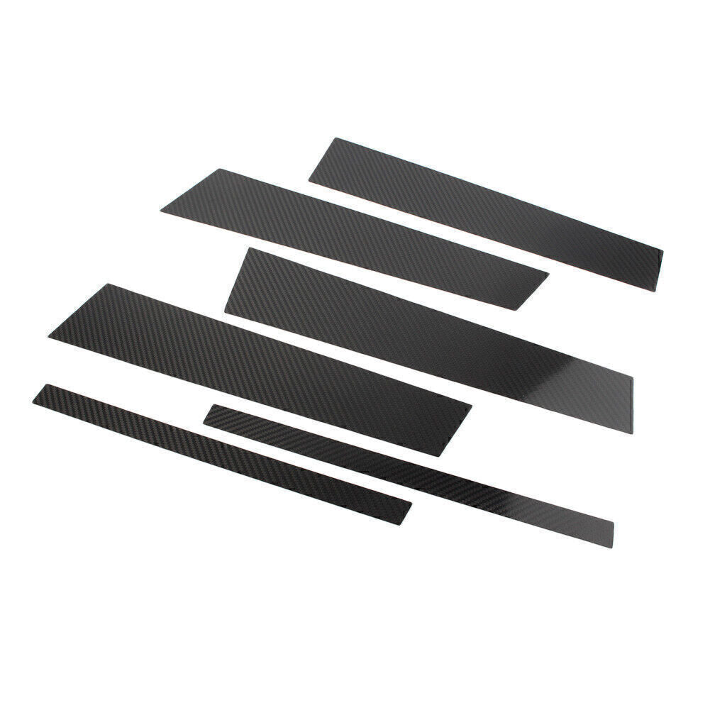 for Benz GLC 2015-18 Carbon Fiber Pillar Posts Door Window Molding Strip Trim 6P