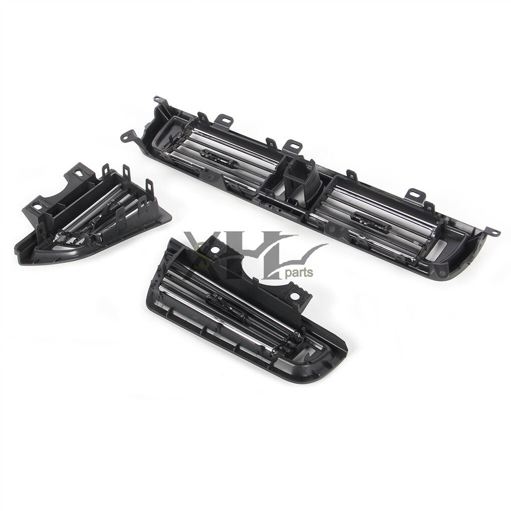 3pcs Front Console Grill Dash AC Air Outlet Vent Fit for BMW 5 Series Q