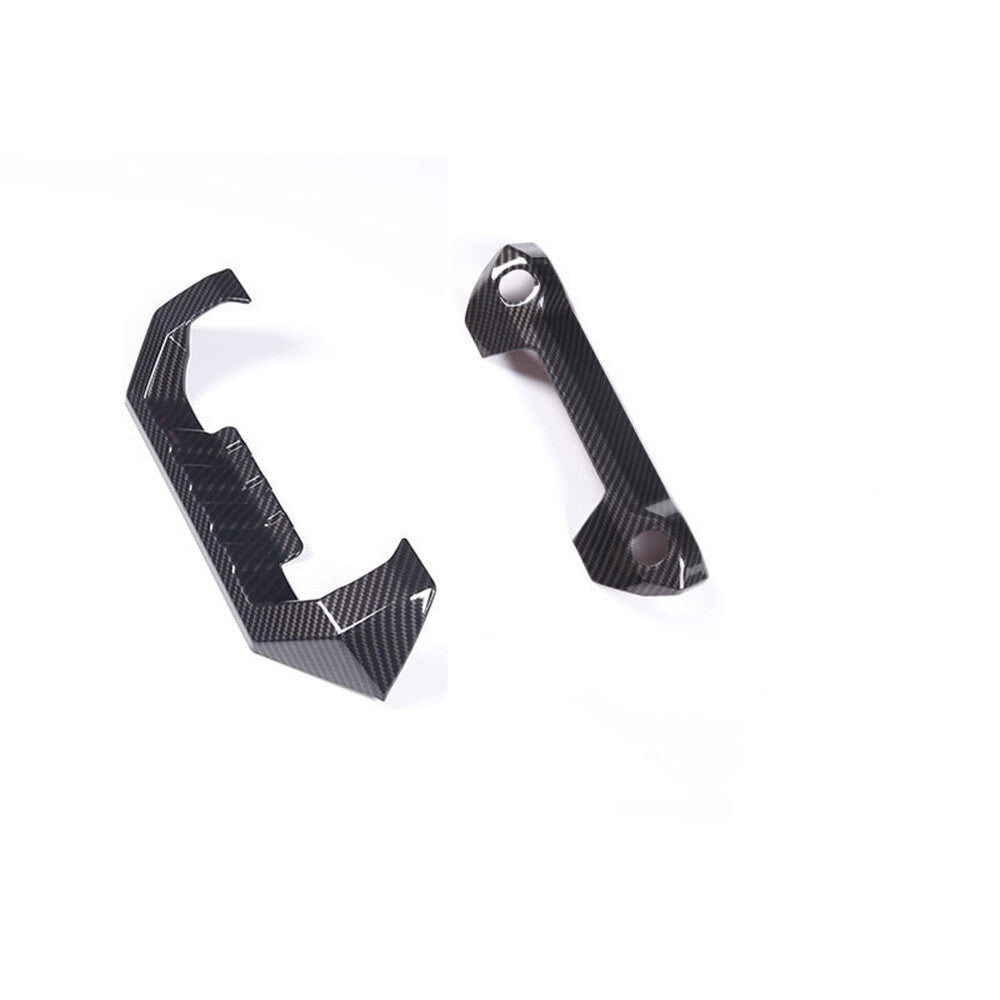 2Pcs Carbon Fiber ABS Rear Tailgate Handle Panel Cover For Toyot@ Tundr@ 2022-23