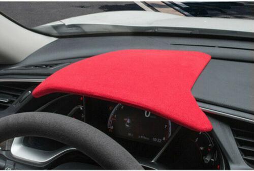 for Honda for Civic 16-21 DIY Red Suede Inner Dashboard Instrument Panel Cover Trim