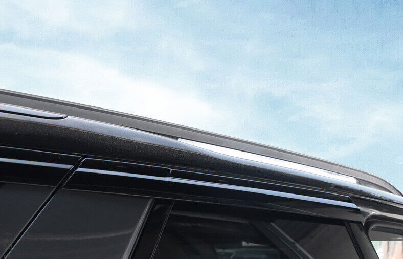For LR Discovery 5 2017-2024 Black Window Wind Visors Rain Guard Vent Deflectors