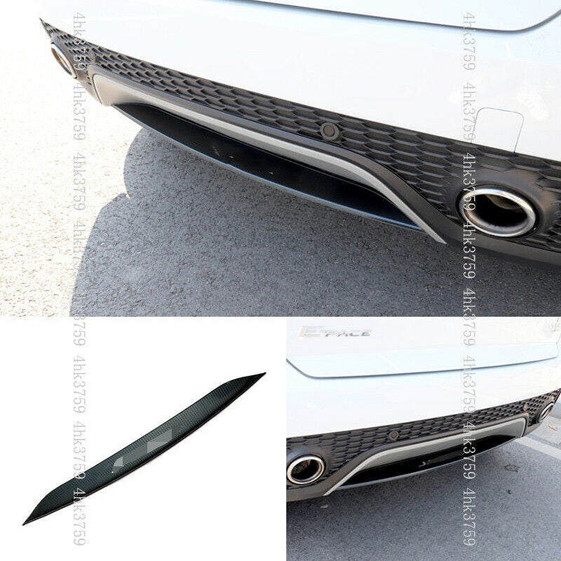 Carbon fiber Rear Bumper Lip protector Cover Trim for Jaguar E-PACE 2018-2021