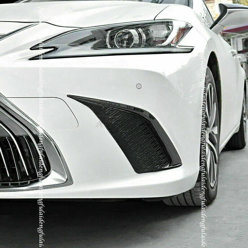 for Lexus ES350/300h 2019-2022 ABS Black Front Bumper Fog Lamp Grill Cover Trim