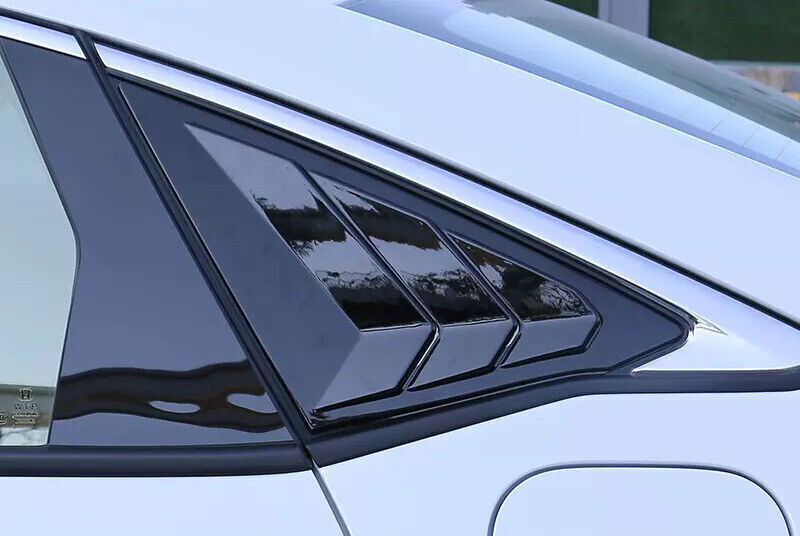 2PCS for Honda for Civic Sedan 2022-24 Moulding Black Vent Window Scoop Louver Trim