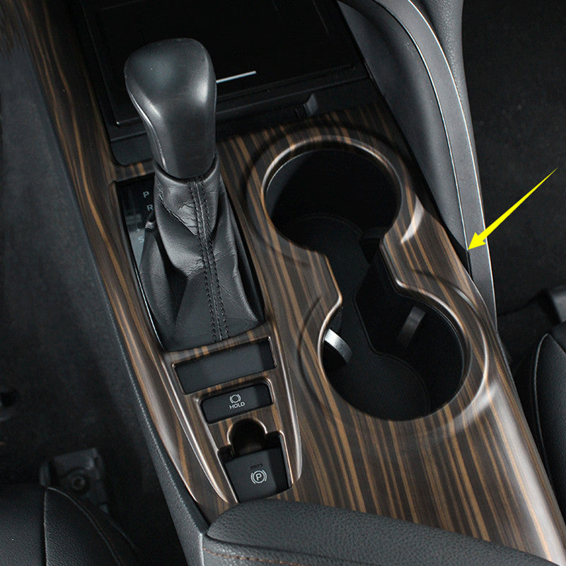 Wood grain ABS Interior Gear Shift Box Panel Cover Trim for Toyota for Camry 18-2023