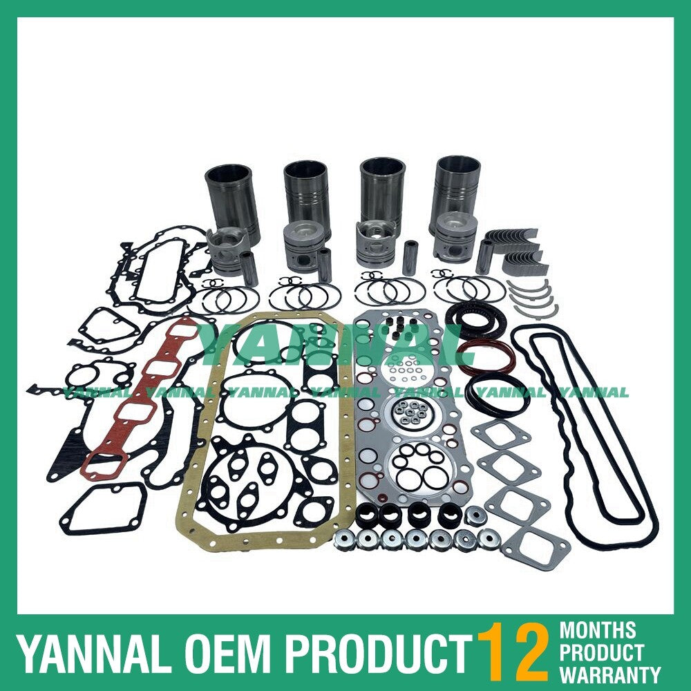 4-piece FD35 overhaul and rebuild kit with gaskets and bearings for Nissan diesel engines