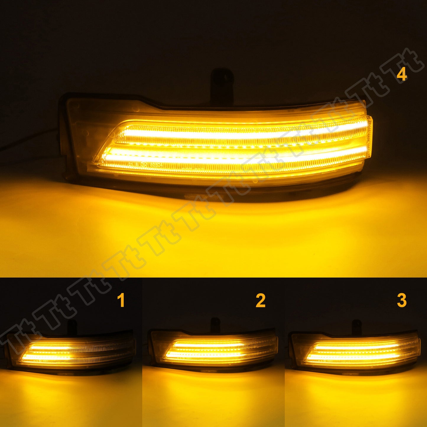 Sequential LED Side Mirror Signal Light Clear Lens for 2019 - 2022 for Dodge for Ram 1500 - v