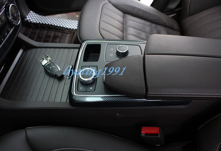 ABS Carbon Fiber Interior Decor Cover Full Set Trim for Benz GLE W166 2016-2019