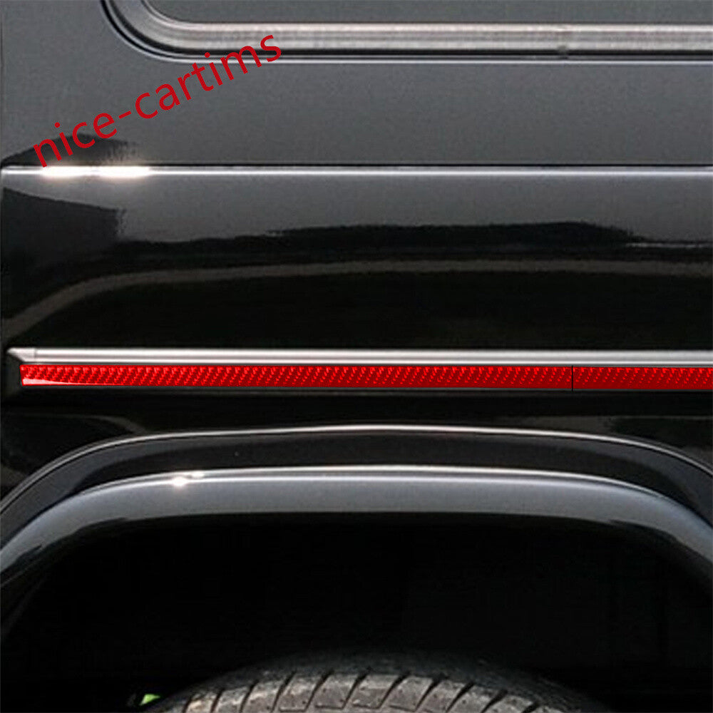 for Benz G Class W463 G500 G63 2012-18 Side Door Body Molding Trim Red Carbon¡Á14