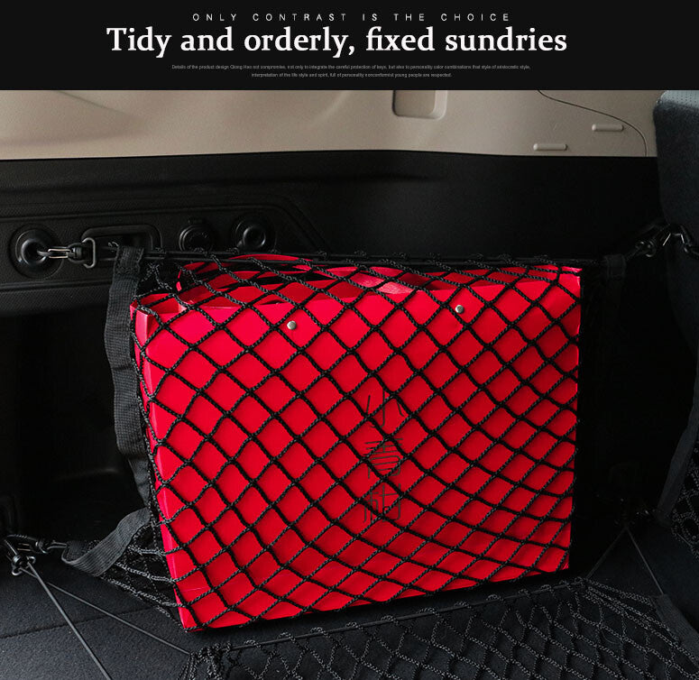 Universal Auto Car Rear Trunk Boot Organizer Pocket Cargo Net Mesh Storage Bag