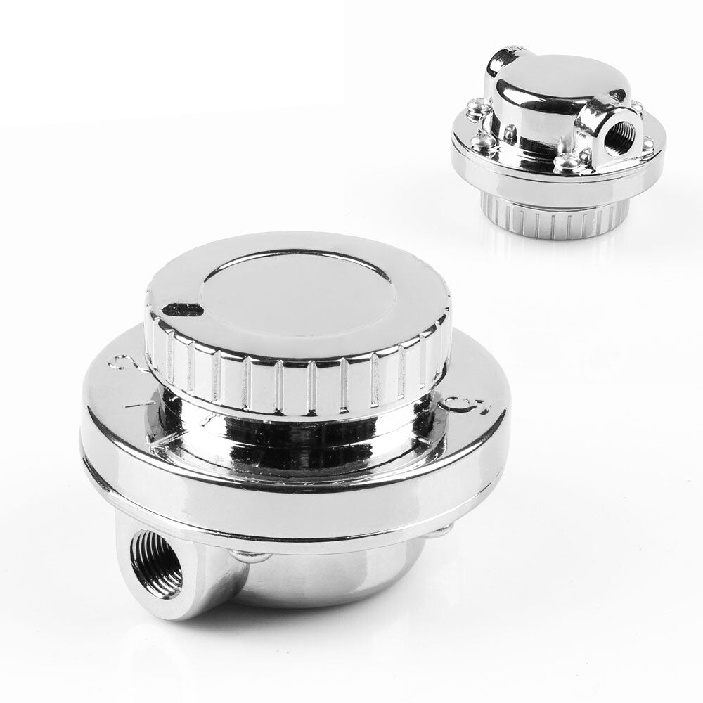 8mm 10mm Adjustable 1-5 PSI Oil Fuel Pressure Carburetor Treatment Regulator Q