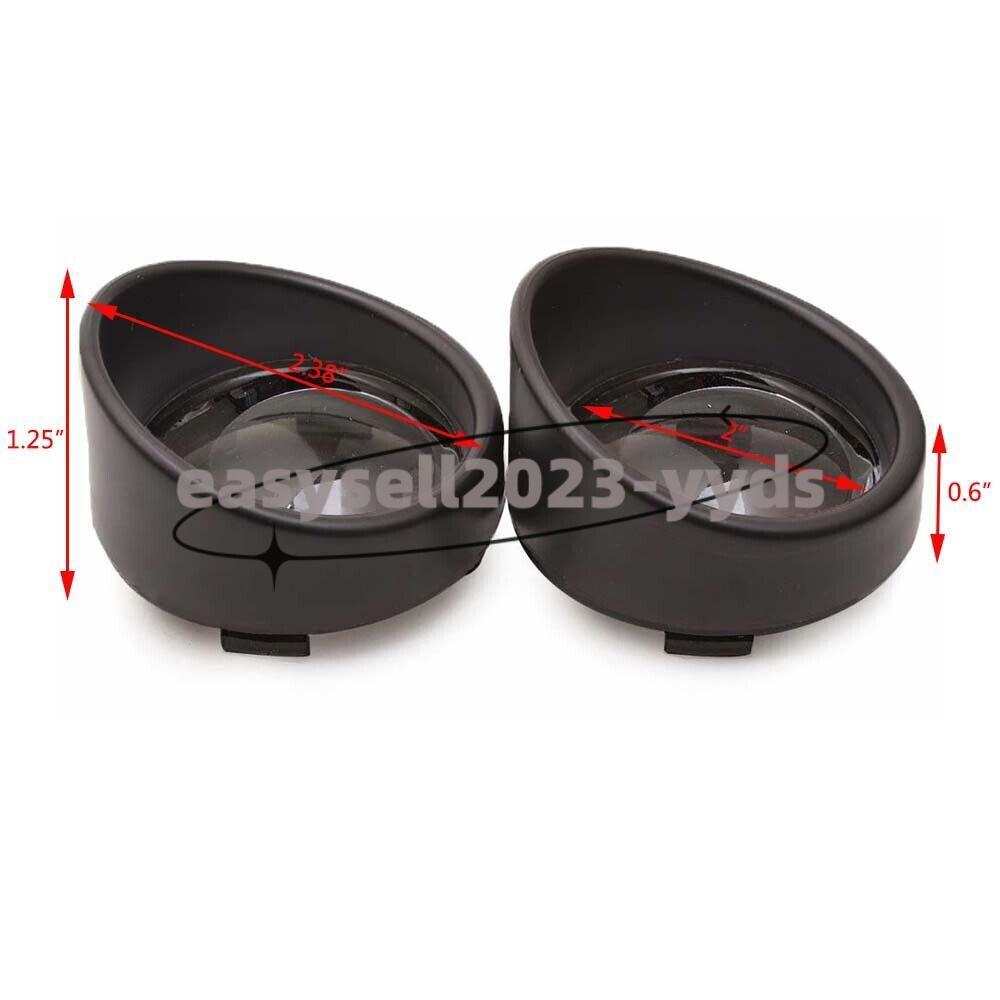 Turn Signal Light Smoke Lens Cover Bezels Visor Fit for Harley Touring Road King