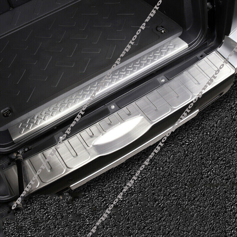 for Toyota FJ Cruiser 2007-2021 Silver titanium Rear Bumper Sill Plate Protector