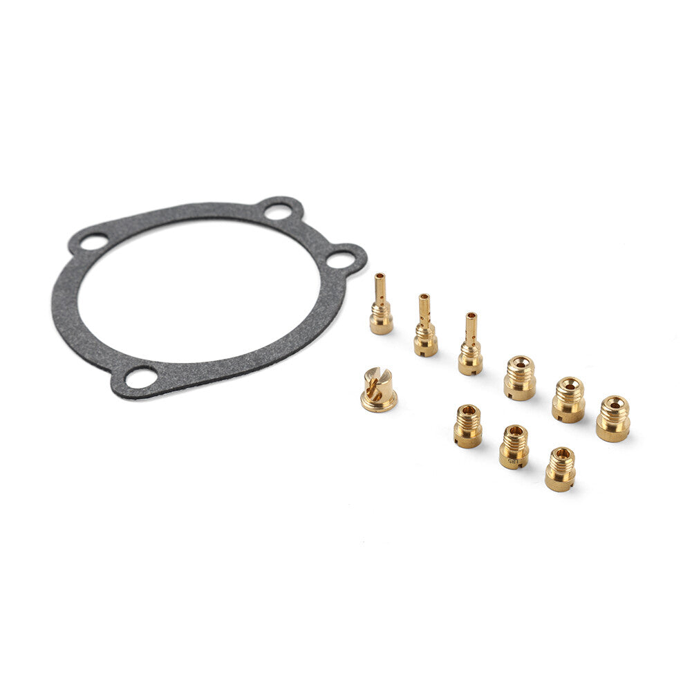 Jet Kit Main Jet Pilot Jet Gasket for Harley-Davidson CV40 Keihin Carb Q