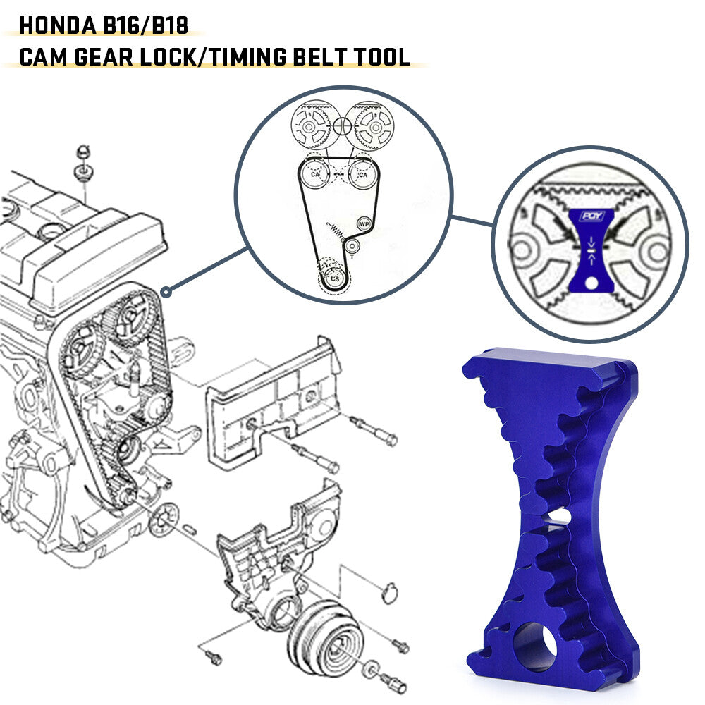 Cam Gear Lock Timing Belt Tool for Honda for Acura B16a B18c B17a for Civic Integra Vtec