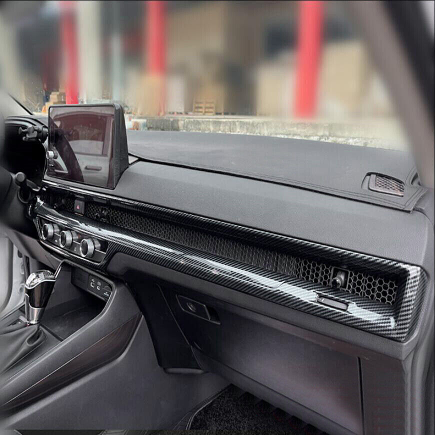 for Honda CR-V CRV 2023-2024 Carbon Fiber interior Console Dashboard Stripe Trim