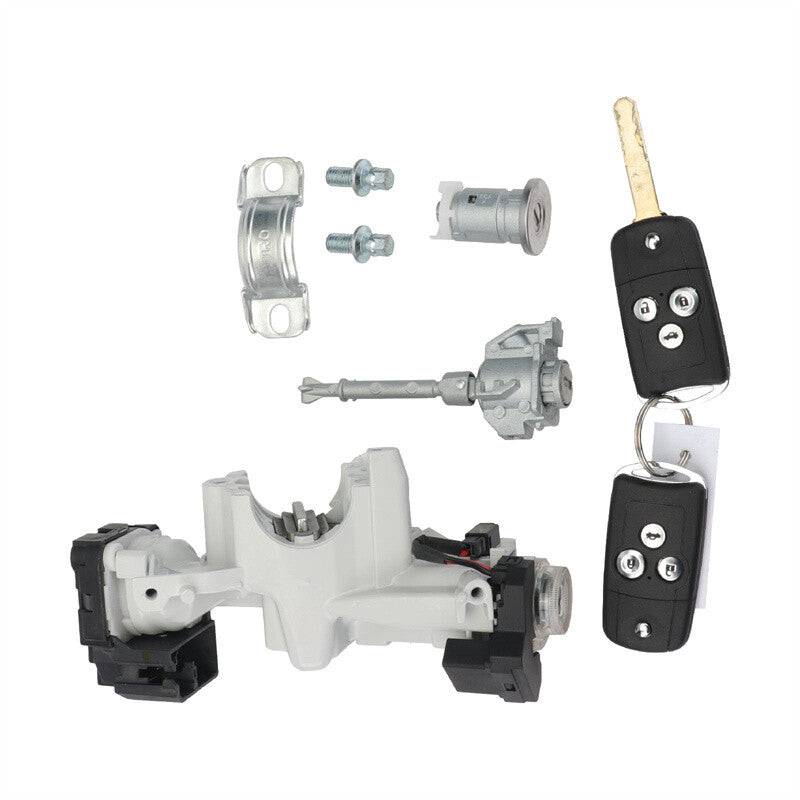 Ignition Switch Door Lock Cylinder Key Shell Full Set for Honda for Civic 2012-2014