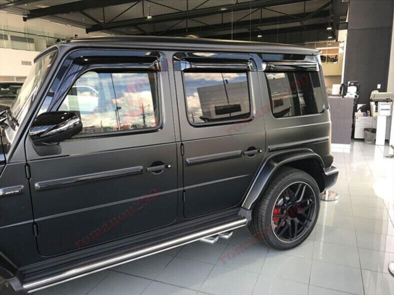 for Benz G-Class 2019-24 Black Window Visor Vent Sun Shade Rain Guard Deflectors