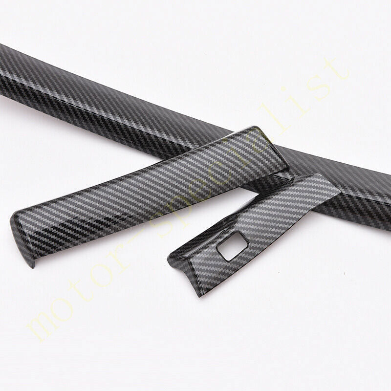 For Sentra 2020-2022 ABS Carbon Fiber Front Grill Grille Frame Cover Trim v