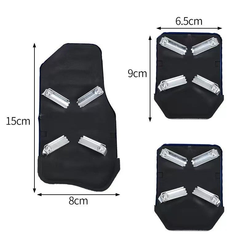 3Pcs Car Universal Non-Slip Foot Pedal Pad Cover Manual Gear Brake Accelerator