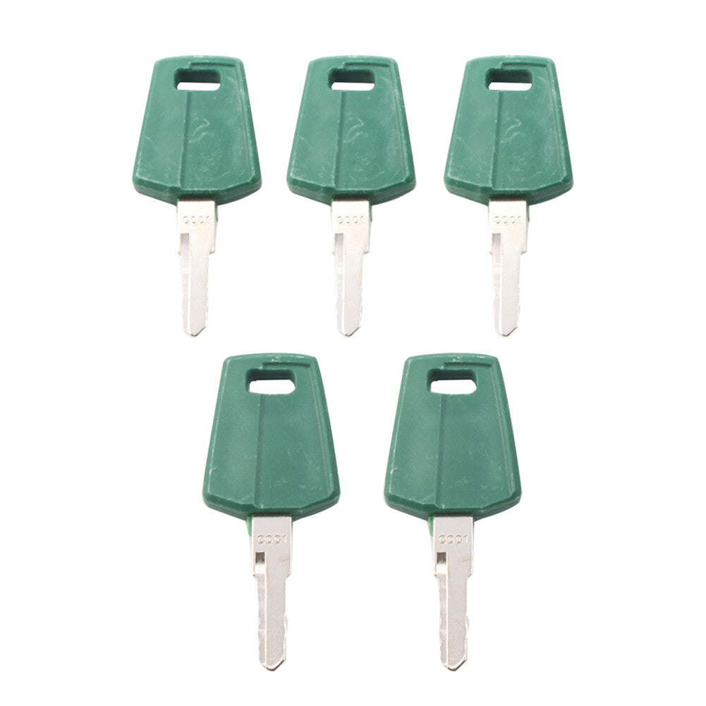5PCS C001 Keys for Volvo F Series Loader Heavy Equipment Ignition Start Starte