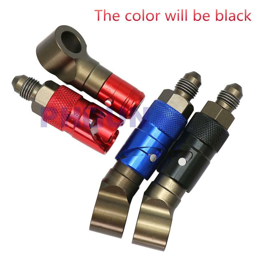 Motorcycle AN3 Brake Caliper Quick Release Brake Line Connector Adapter Aluminum Q