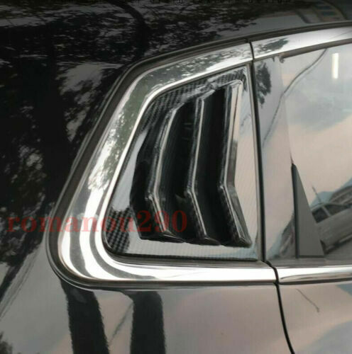 for Nissan Rogue Sport 2017-2021 Carbon Fiber Rear Side Window Scoop Louver Trim