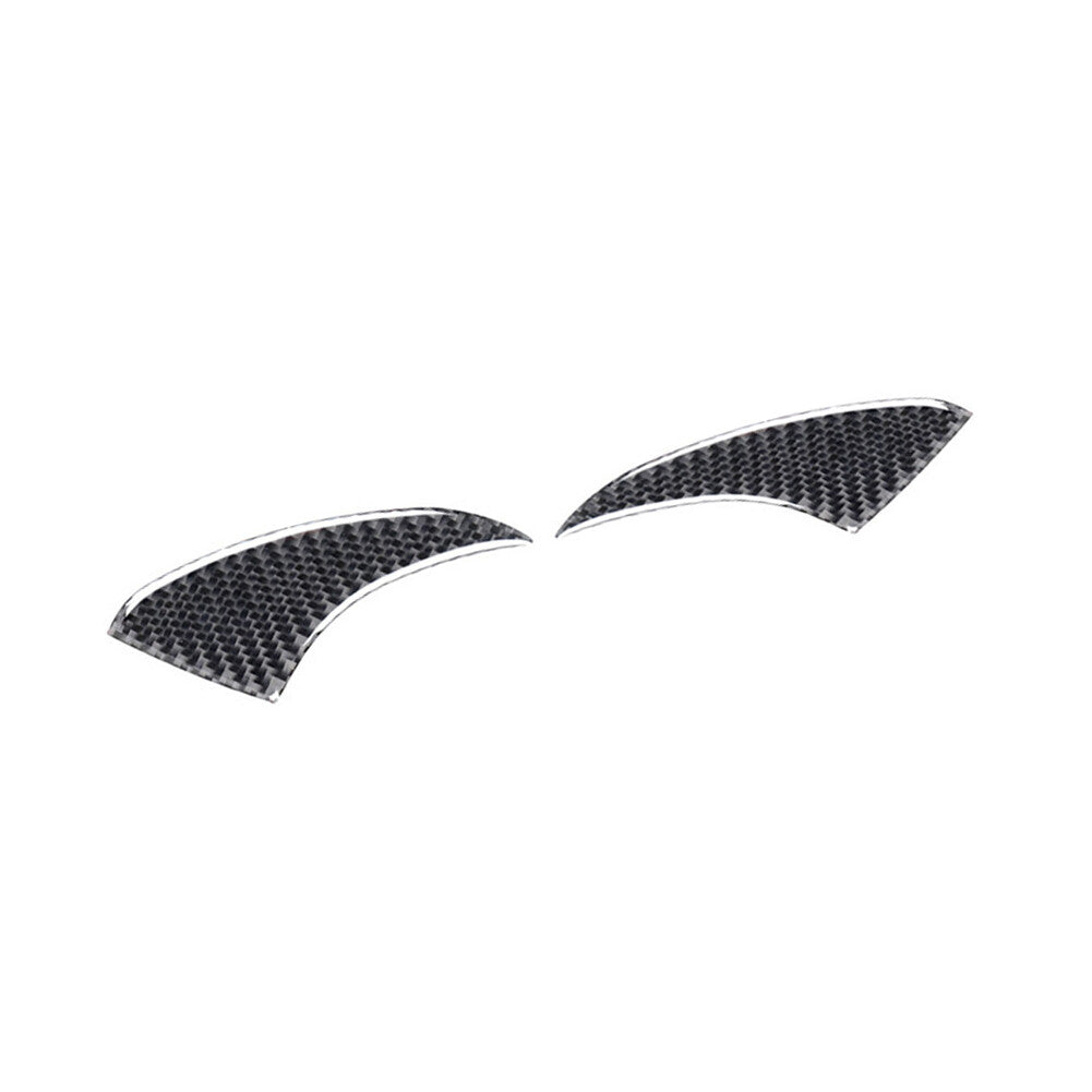 2Pcs Carbon Fiber Dashboard Side Cover Trim for Porsche Taycan 2019-2022