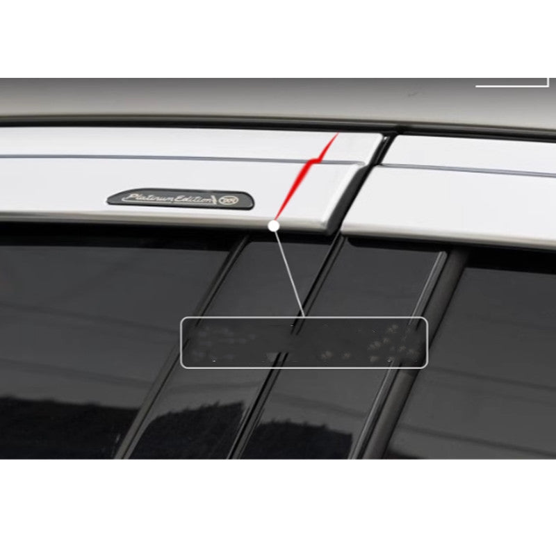 for Lexus NX 2022-2024 Silver Window Wind Visors Rain Guard Vent Deflectors