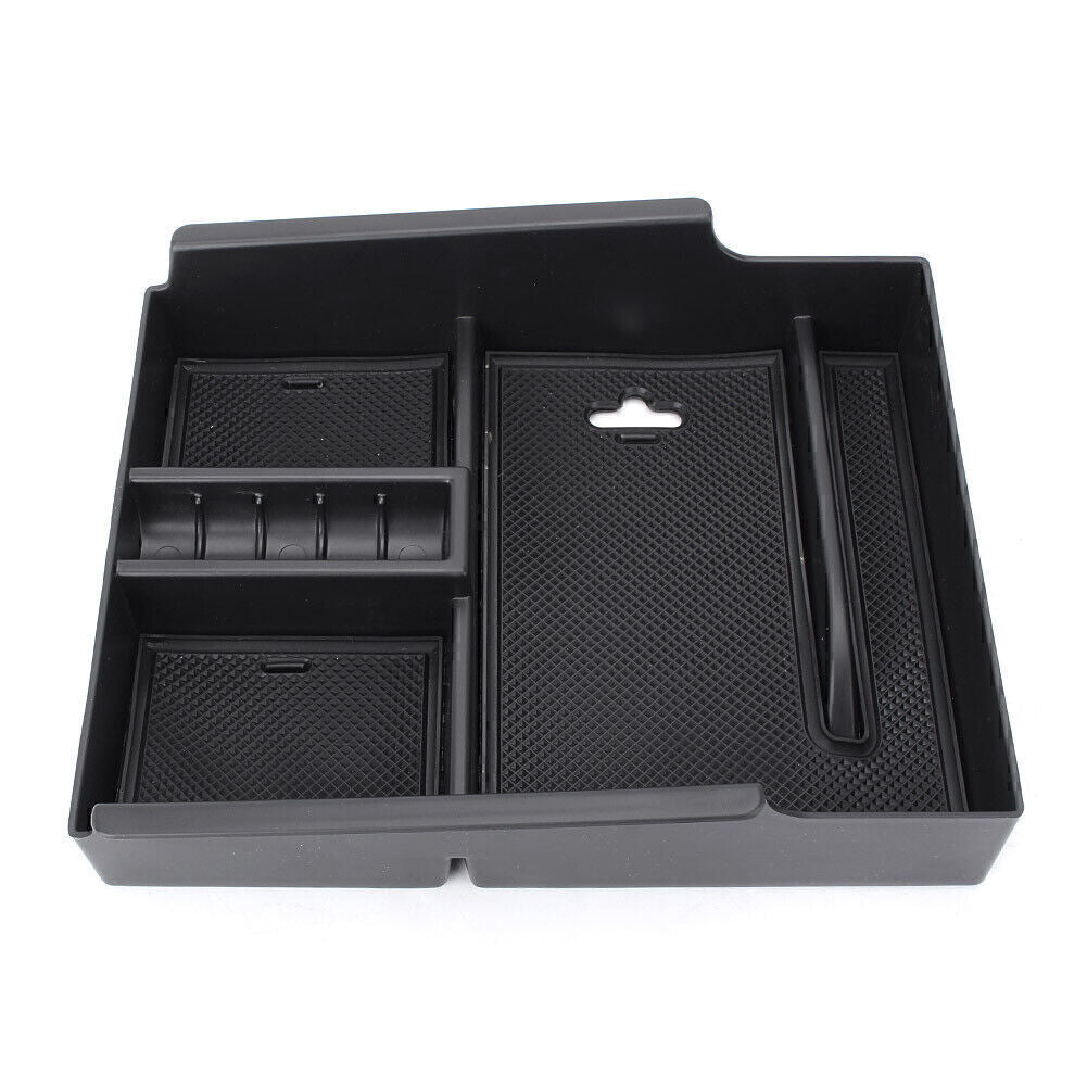 1x Car Armrest Storage Box Holder Fit for Toyota Alphard 2015 2016 2017 Black Q