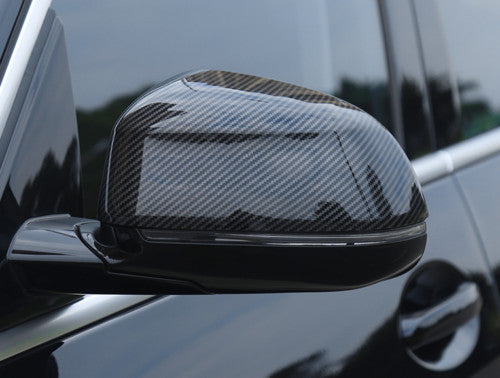 for BMW X5 G05 2019-2022 Carbon Fiber ABS Side Rearview Mirror Cover Cap Trim 2x