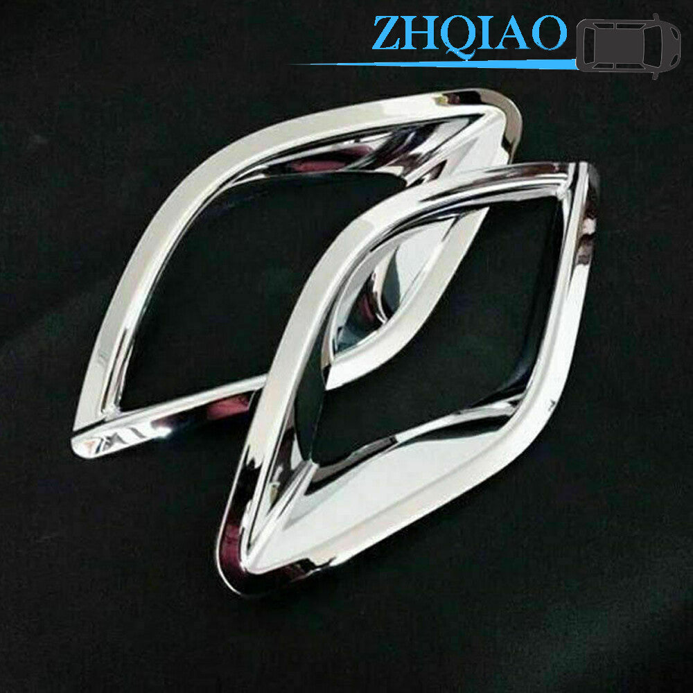 Chrome Rear Foglight Fog Light Lamp Bezel Cover Trim Fits for Mazda CX-5 2015