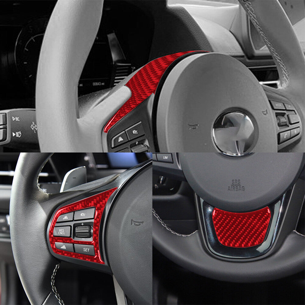 Red Carbon Fiber Upper Vent Oullet Frame Cover For X5 E70 X6 E71 2008-2013 v