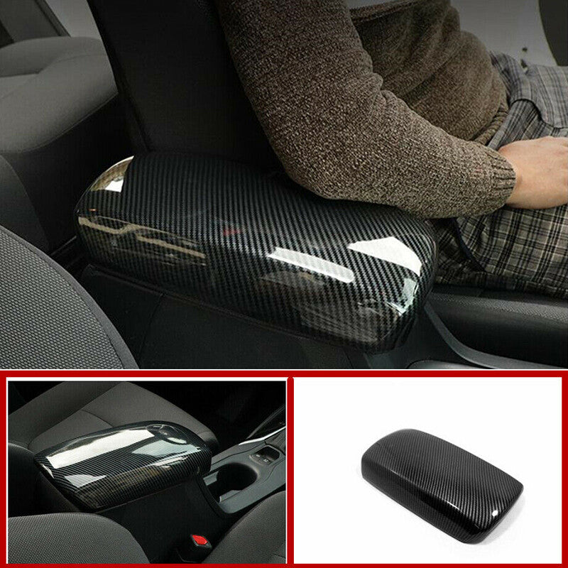 for Toyota for Corolla 2019-22 Carbon fiber Console Pad Cover Armrest Top Mat Liner