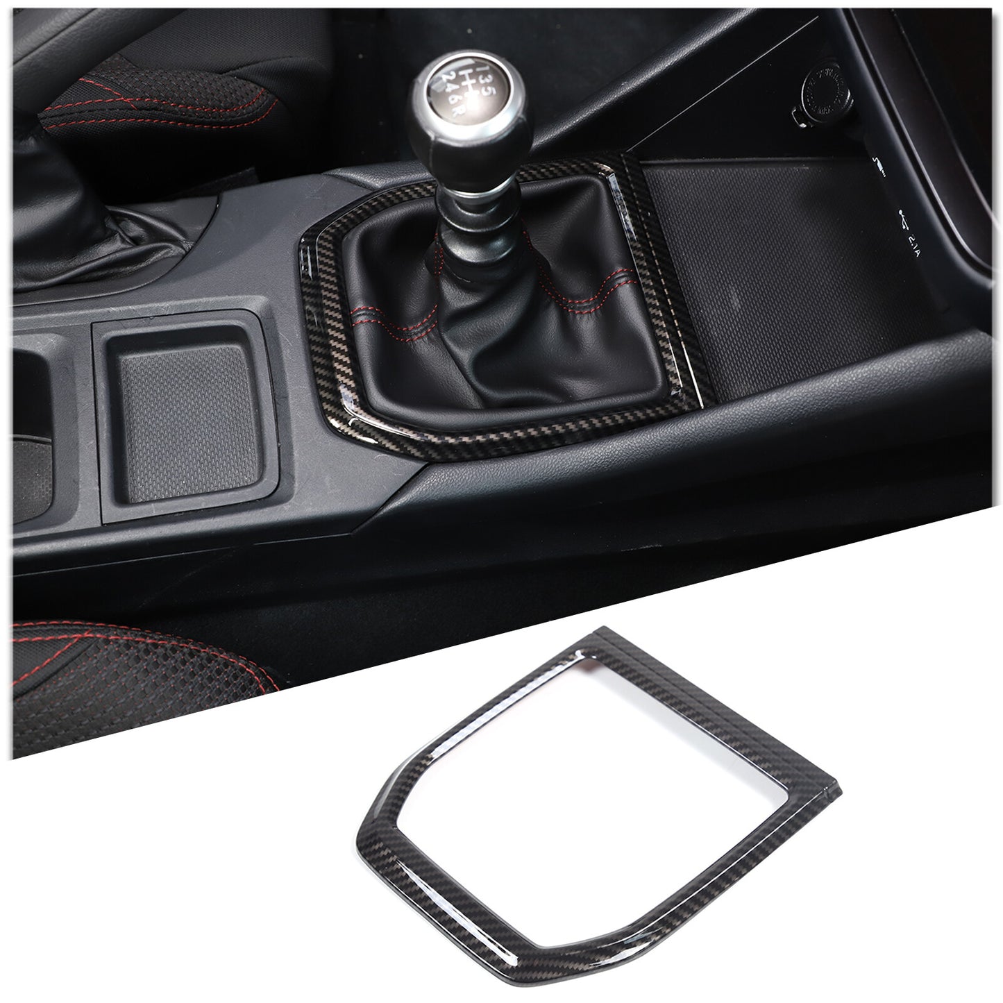 ABS red steering wheel U-shaped frame decorative cover suitable for Maverick 2022 - 2023- v