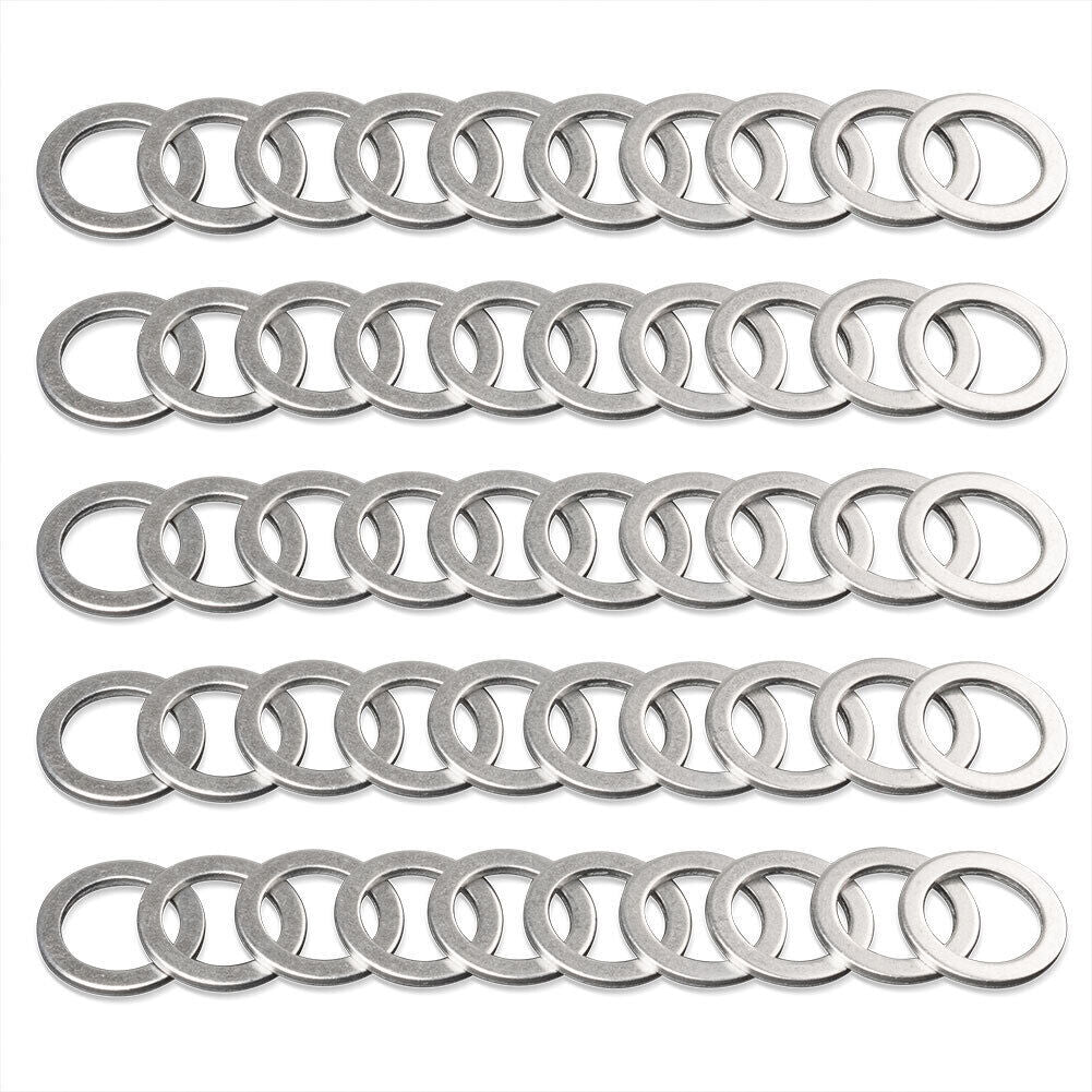 100¡Á Oil Drain Plug Washer Seals Gaskets Rings 9956-41-400 for Mazda CX-5 MX-5 Q