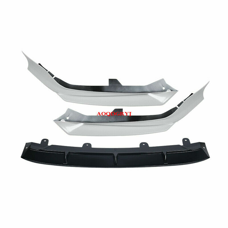 for Honda Accord 2018-2019-2020 Front Bumper Lip Spoiler Cover Trim Guard kit 3P