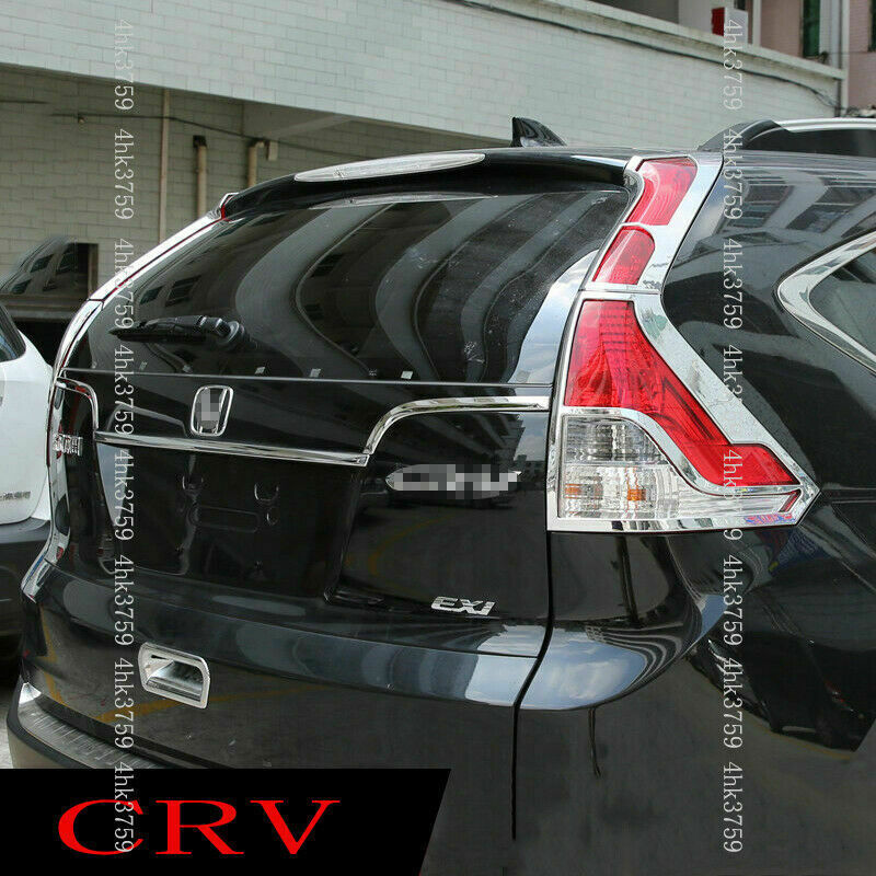 2P for Honda CR-V CRV 2012-2014 Chrome Rear Trunk Molding Cover Decor Strip Trim