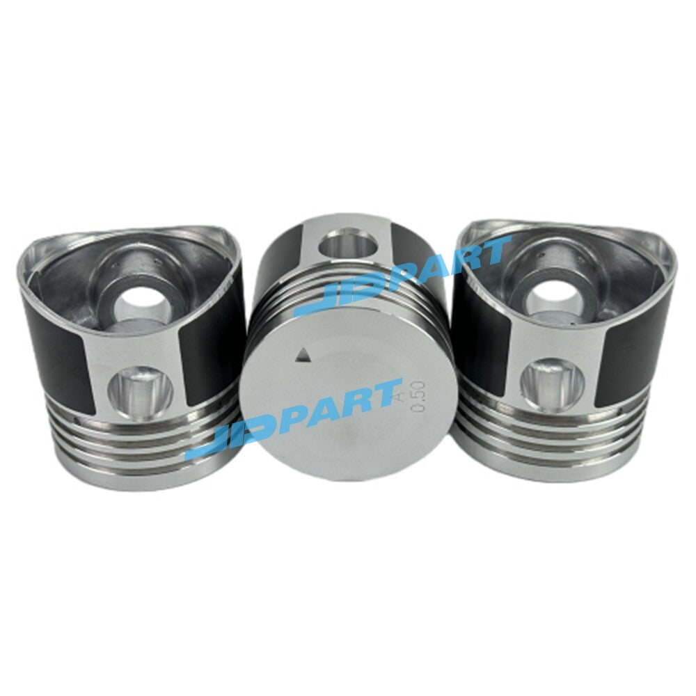 3-piece pack of K3B + 0.5 piston parts for excavator engines.