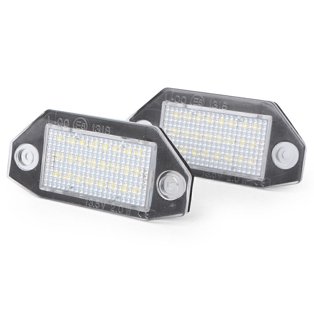 2pcs Car LED License Plate Number Lights Lamp Fit for FORD Mondeo MK3 2000-2007