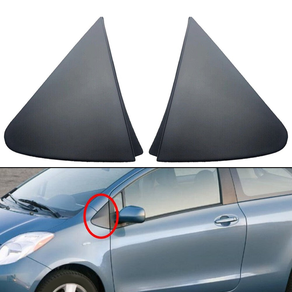 1Pair Side Mirror Triangle Corner Cover Trim for Toyota For Yaris 2007-11 Replac