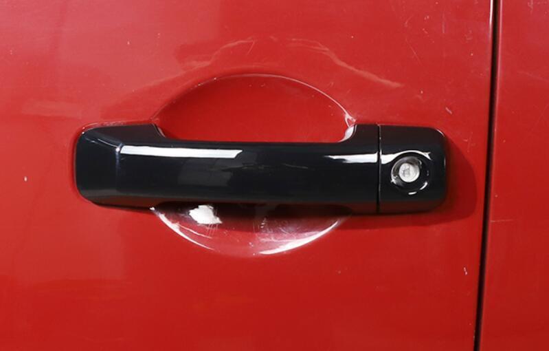 for Toyota FJ Cruiser 2007-2021 Black Exterior Side Door Handle Cover Trim 4PCS