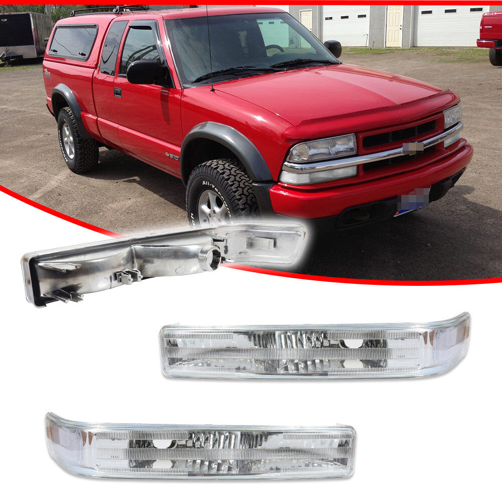 Clear SideMarker Parking Light Lens for 98-04 for GMC S10 Blazer Sonoma- v