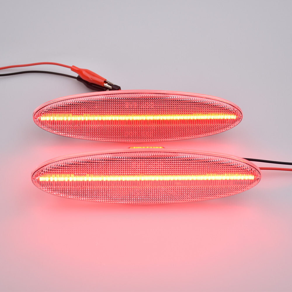 Transparent LED rear fender side marker lights for 03 - 2011 for Corvette C5 n