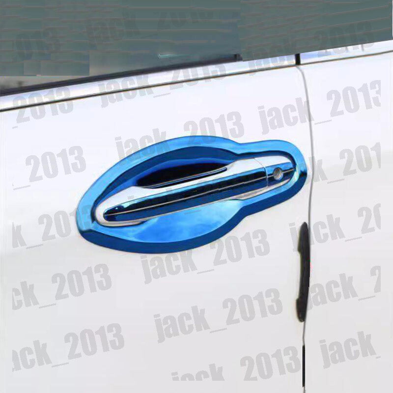 for Honda CRV CR-V 2012-2016 Blue steel Side Door Handle Bowl Cup Cover Trim 8x