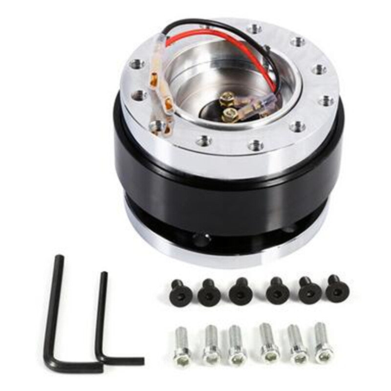 Car Steering Wheel Quick Release Control Hub Adapter Accessories Accessory Black