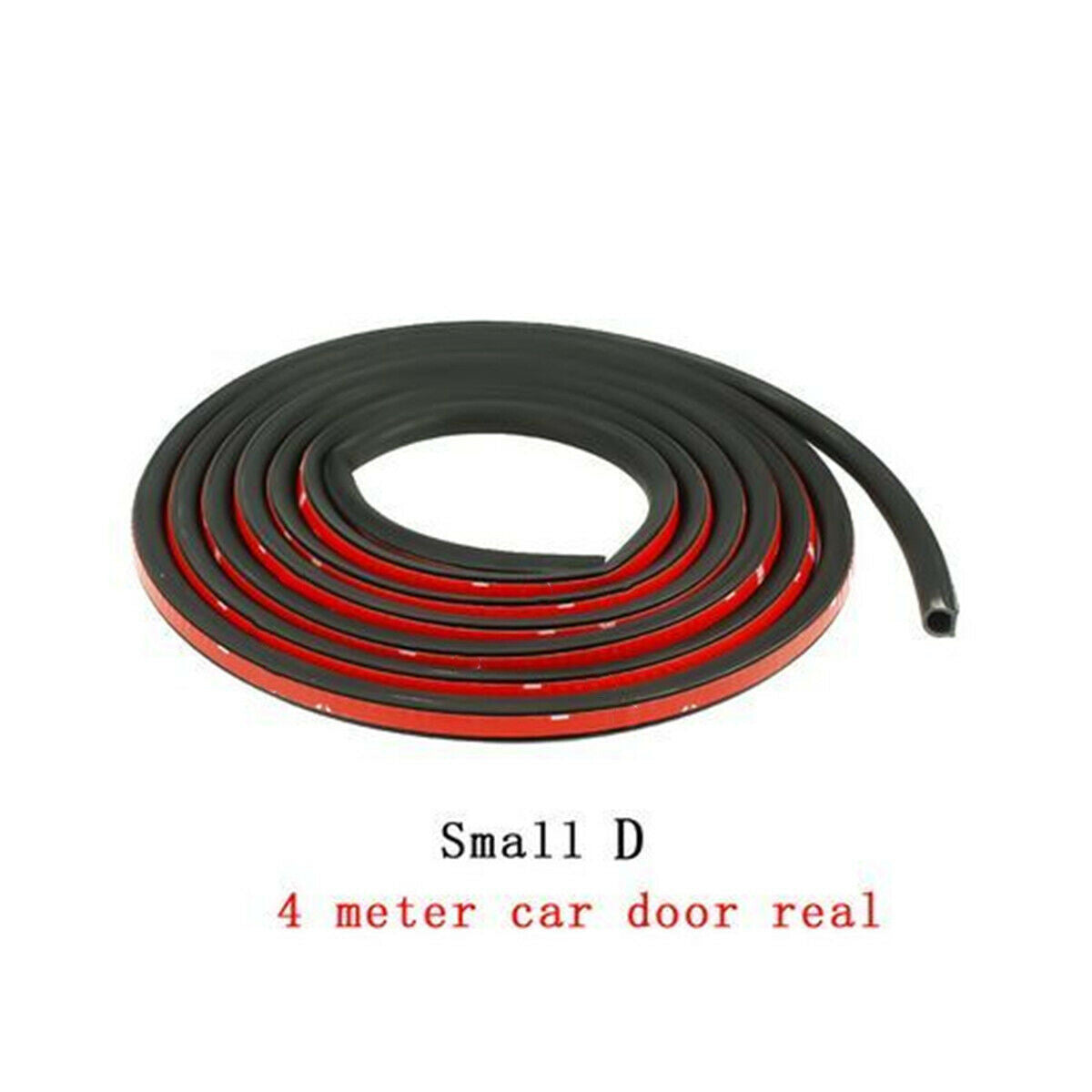 3M Adhesive Car D Type Rubber Edge Seal Hollow Door Weather Strip Sealings E