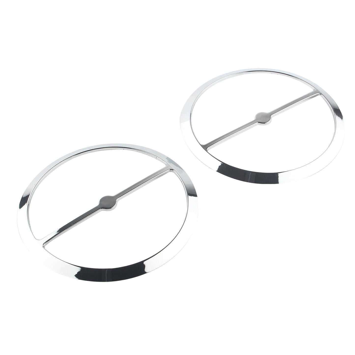 Chrome Speaker Trim Rings Grill Cover for Harley Electra Tri Street Glide 2014+ Q
