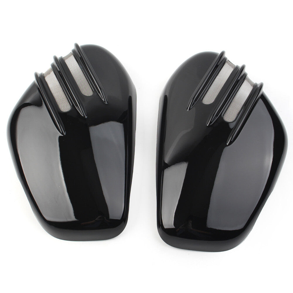 2x ABS Plastic Battery Side Cover Fit Bobber & Speedmaster 1200 Glossy Black