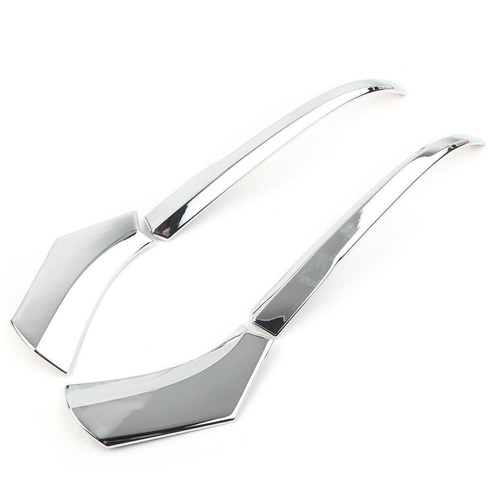 for Toyota RAV4 2019-2023 Chrome Side Rear Mirror Columns Molding Cover Trim